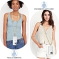 thumbnail image 2 of Cordón de teléfono Crossbody TimoVo 2 en 1 para iPhone y Samsung, 2 of 7