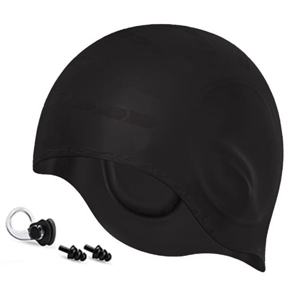 Gorro De Natación Gorro De Natación De Silicona Elástica Gorros De Natación De Diseño Ergonómico 3D Con Tapones Para Los Oídos Y Clip Para La Nariz Scienceny AP008155-01