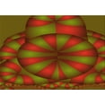 thumbnail image 1 of Ahgly Company Machine Washable Indoor Rectangle Transitional Dark Yellow Green Area Rugs, 3' x 5', 1 of 7