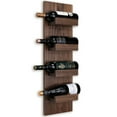 thumbnail image 1 of Solid Walnut Wall Mounted Wine Bottle Rack , Modern Rustic Home Décor Wine Shelf #13, 1 of 6