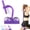 Purple, variant on Borikise Multifunction Pedal Resistance Band, 4/6 Tube Dual-Phase Resistance Band with Handles for Waist, Arms, Legs, Core, and Yoga