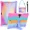 Rainbow, variant on Silicone Case for Feonal 10 inch Tablet, Winsing MTK 10 inch, WECOOL WM1001R 10 inch, MEBERRY 10.1 inch, ANTEMPER Touch 10.1 GOWIN Touch 10.1 with Stand, Shoulder Strap, Stylus Pen Black