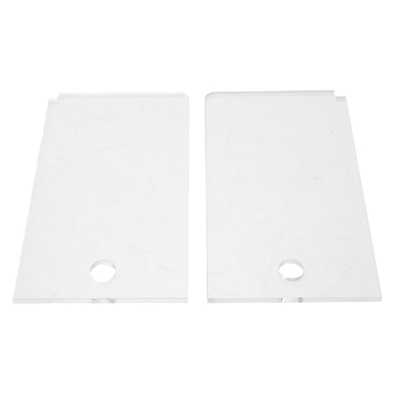 WRISTBIQUE 2Pcs Transparent Stainless Steel Ski and Snowboard Wax Scraper for Waxing and Maintenance