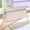 Pink, variant on Mesh Double Layer Pen Organizer with Large Capacity, Transparent Multi-Section Pencil Bag for Exam and Daily Use