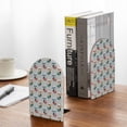 thumbnail image 5 of Zufioo Skiing penguin Print Wooden Bookends, Metal Bookshelf Non-slip Bookends, Home Furnishings Suitable for Bookcases Offices, 5 of 8