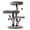 Gray, variant on Sopapets 44" H Solid Wood Cat Tree with Luxe Faux Fox Fur, Heavy Duty Tower for Large Cats