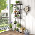 thumbnail image 4 of Topbuy Over The Toilet Storage 4-Tier Industrial Over-the-Toilet Space Saver Storage Rack w/ Adjustable Feet & Anti-Toppling Devices, 4 of 7