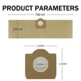 thumbnail image 3 of 15pcs Replacement Paper Filter Bag for Wet & Dry Vacuum Cleaner, Karcher WD3 Premium Accessory Spare Parts, 3 of 5
