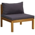 thumbnail image 2 of vidaXL 6 Piece Garden Lounge Set with Cushion Solid Acacia Wood, 2 of 5