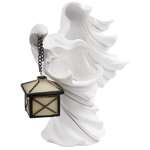De Halloween Con Linterna Estatua Fantasma De Resina Para Decoración De Fiesta De Halloween Methold HA042802-02
