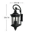 thumbnail image 2 of 1605MB-LL-Hinkley Lighting-Raley - 4 Light Large Outdoor Wall Lantern in Traditional Style - 11.75 Inches Wide by 31.5 Inches High-Museum Black, 2 of 6