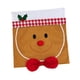 thumbnail image 2 of Funda protectora para respaldo de silla con diseño de hombre de jengibre, lavable, para decoración de mesa de comedor pajarita roja, 2 of 9