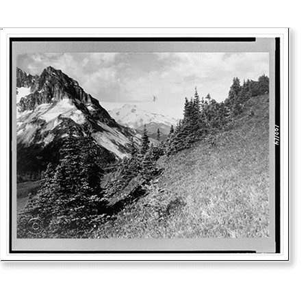 Historic Print, Lyman Glacier(?), Lake Chelan, Washington, 16" x 20"