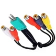 thumbnail image 5 of 1pc BN39-01154W 35mm + 25mm to 5 RCA Audio Video AV Component Adapter Cable For Samsung LED LCD TV BN3901154W, 5 of 5