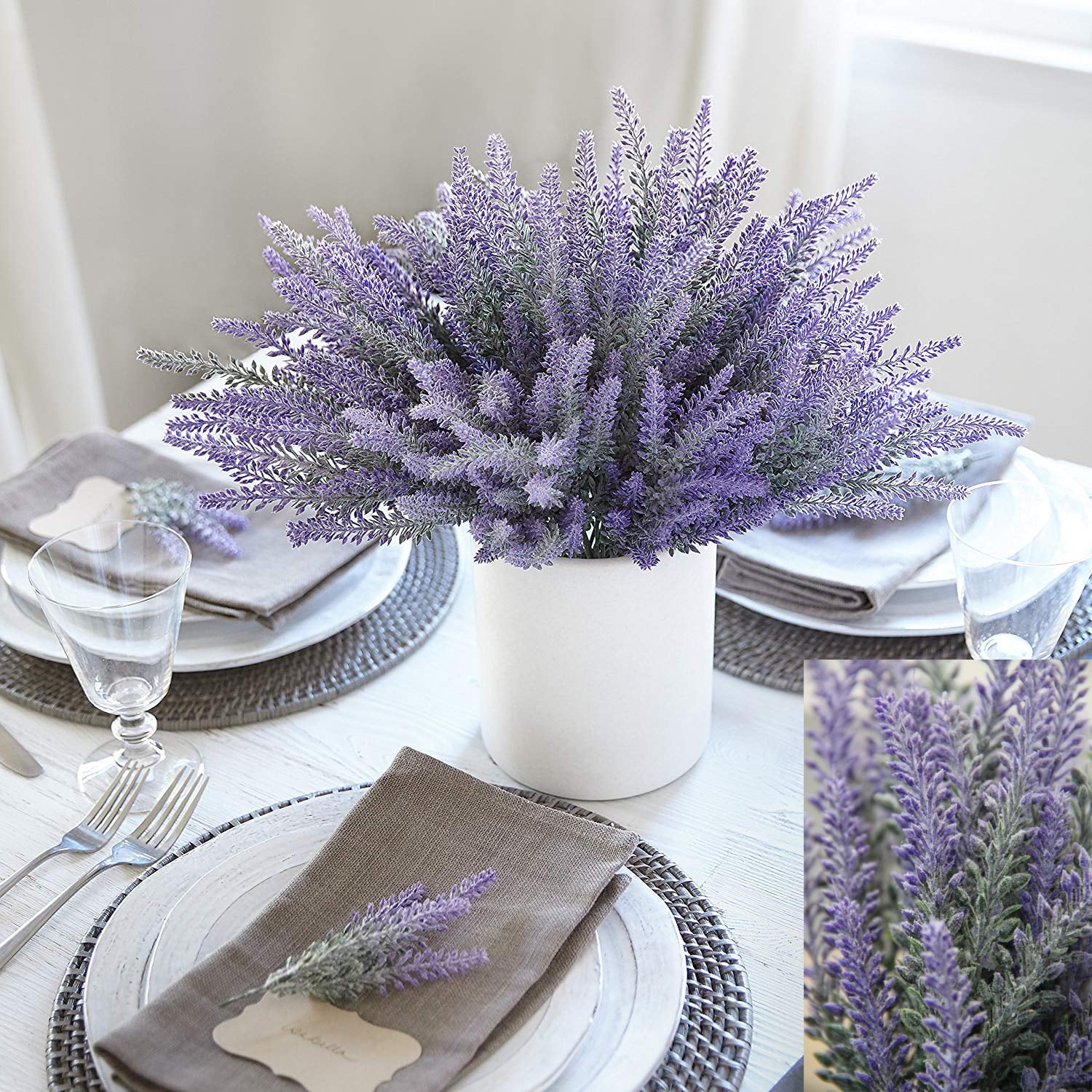 Artificial Bouquet Lavender Plant Flower Wedding Party Home Decor Flower DIY 