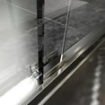 thumbnail image 6 of 56"-60" W x 70" H Semi-Frameless Double Sliding Shower Door, Bypass Shower Door, 1/4" (6mm) Thick SGCC Tempered Glass Door with Explosion-Proof Film, 6 of 7