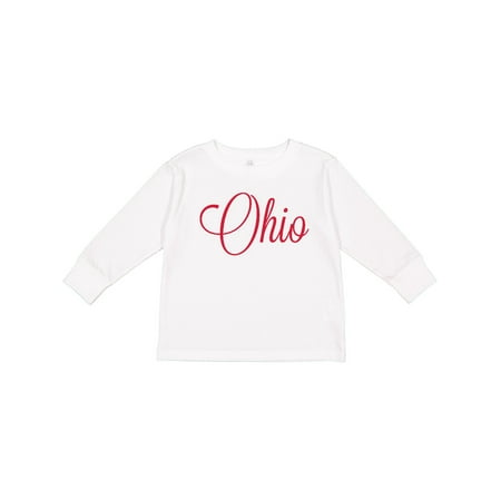 

Inktastic Ohio Gift Toddler Boy or Toddler Girl Long Sleeve T-Shirt