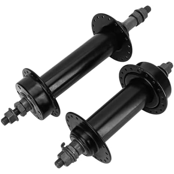 Fat Tire Bike Wheel Part Hub, Rear Hub 195mm Front Hub 135mm 36 Holes Thread Cassette Disc Brake Cycling Accessories Through Axle Quick Release Aluminum Alloy Hubs for 26x4.0 Snow Bicycle