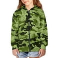 thumbnail image 4 of chaqlin Boys' Fashion Hoodies & Sweatshirts Green Camo Full Zip Hoodie for Boys Long Sleeve Sweatshirt Jacket Kids Hooded Coat with Pocket Fall Winter Fashion Clothes, 4 of 7