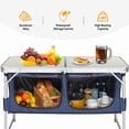 thumbnail image 5 of Alvantor 4 Ft Folding Camping Table with Storage Portable Aluminum Picnic Table for Indoor Outdoor Use, 5 of 8