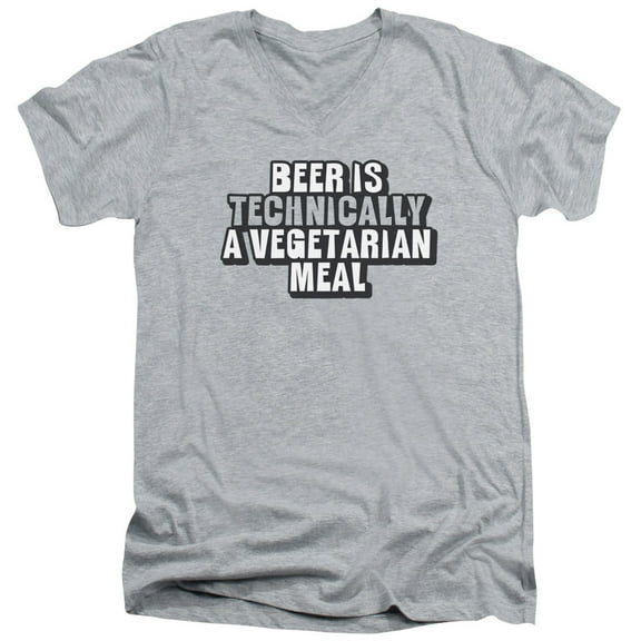 - Beer Vegetarian - Slim Fit V Neck Shirt - Small
