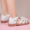 thumbnail image 7 of Sopiago Toddler Girl Sandals Closed Toe Princess Dress Flats for Girls Summer Shoes White,2.5 (Toddler/Little Kid/Big Kid), 7 of 7