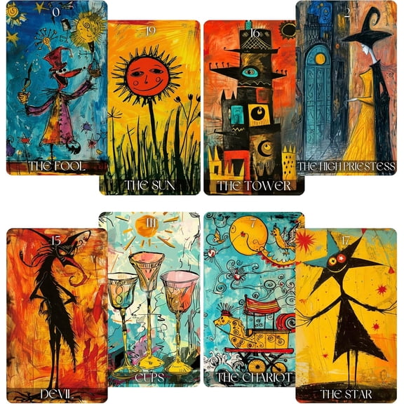 Graffiti Tarot Deck, Unique Tarot Cards for Beginners, Fortune Telling Cards
