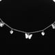thumbnail image 3 of Collar gargantilla de mariposa, collar de mariposa multicapa con colgante para Corazón de plata, 3 of 4