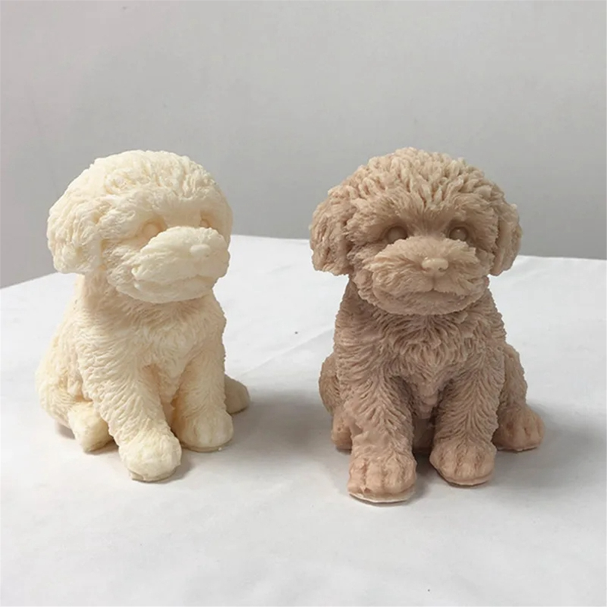 Dog Candle Mold Animal Teddy Puppies Soy Wax Silicone Mould Puppy Dog Lover Home Decor Craft Supplies