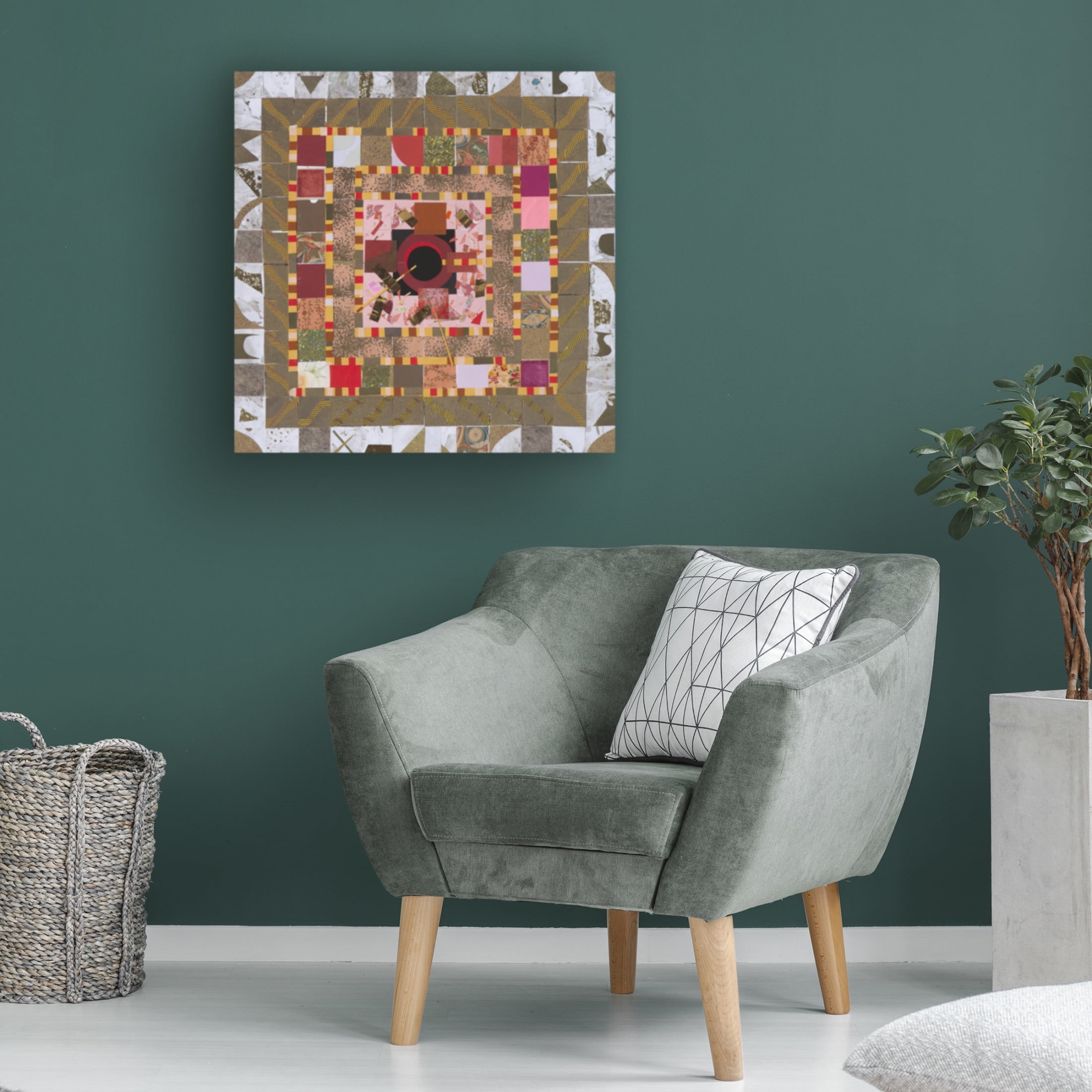 Trademark Fine Art Pamela Fingado  Labrynth Canvas Wall Art