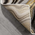 thumbnail image 5 of Well Woven Werrick Grey & Gold Striated Marble Pattern Area Rug 3'11" x 5'3", 5 of 7