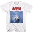 thumbnail image 1 of Jaws Poster Blue White Adult T-Shirt, 1 of 2