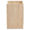 thumbnail image 4 of Baxton Studio Hale Modern and Contemporary Oak Finished Wood 2-Drawer Nightstand, 4 of 5