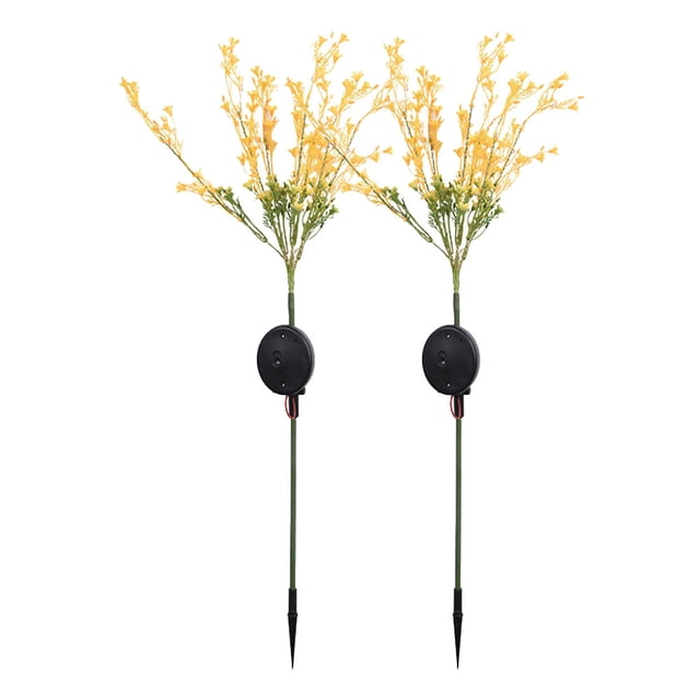 Garden Solar Lights, Auto On Off Outdoor Lights for Gardens, Lawns, Patios, Yards, Parks, Multi-Color Changing Flower Stake Light Decorative Landscape