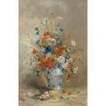 thumbnail image 2 of Eugene Petit 13x18 Black Ornate Wood Framed Double Matted Museum Art Print Titled - Flower Still Life, 2 of 5
