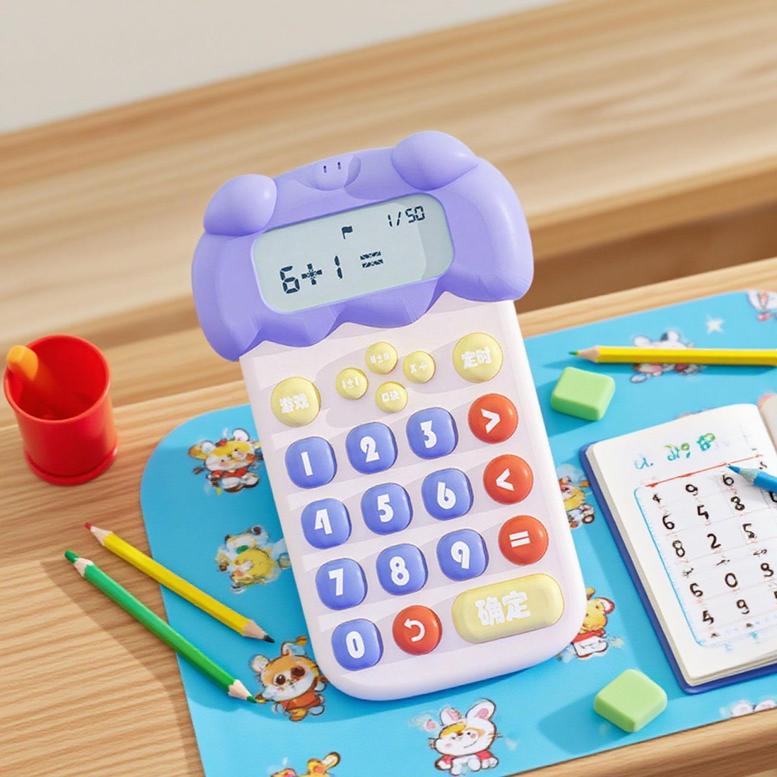 LeeQinersw Dinosaur Calculator Office Desktop Calculator Teaching Aids Intelligent Learning Blue