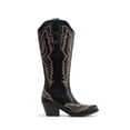 thumbnail image 2 of DREAM PAIRS Women's Cowboy Knee High Western Boots – Retro Embroidery Square Toe Cowgirl Boots with Side Zipper – Comfortable Tall Fashion Boots for Ladies, 2 of 8