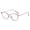Purple pea blossom, variant on Cat's Eye flat mirror can be equipped with myopia frame polarized lens-Transparent silver
