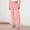 hwj# Watermelon Red69, variant on Women Capri Pants Fashion Striped Patchwork Loose Casual High Elastic Waist Wide Leg Summer Breathable Pocket Trousers Lightweight Joggers Travel Vacation Pants,Grey,L