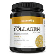Naturewise Enhanced Collagen Peptides - Hydrolyzed Type I & III - Unflavored 45 Servings