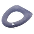 thumbnail image 3 of Heated Toilet Seat Soft Toilet Seat Cover - Thick Fleece Toilet Seat Warmer Cover - Reusable Machines Washable Easys To Install, 3 of 6