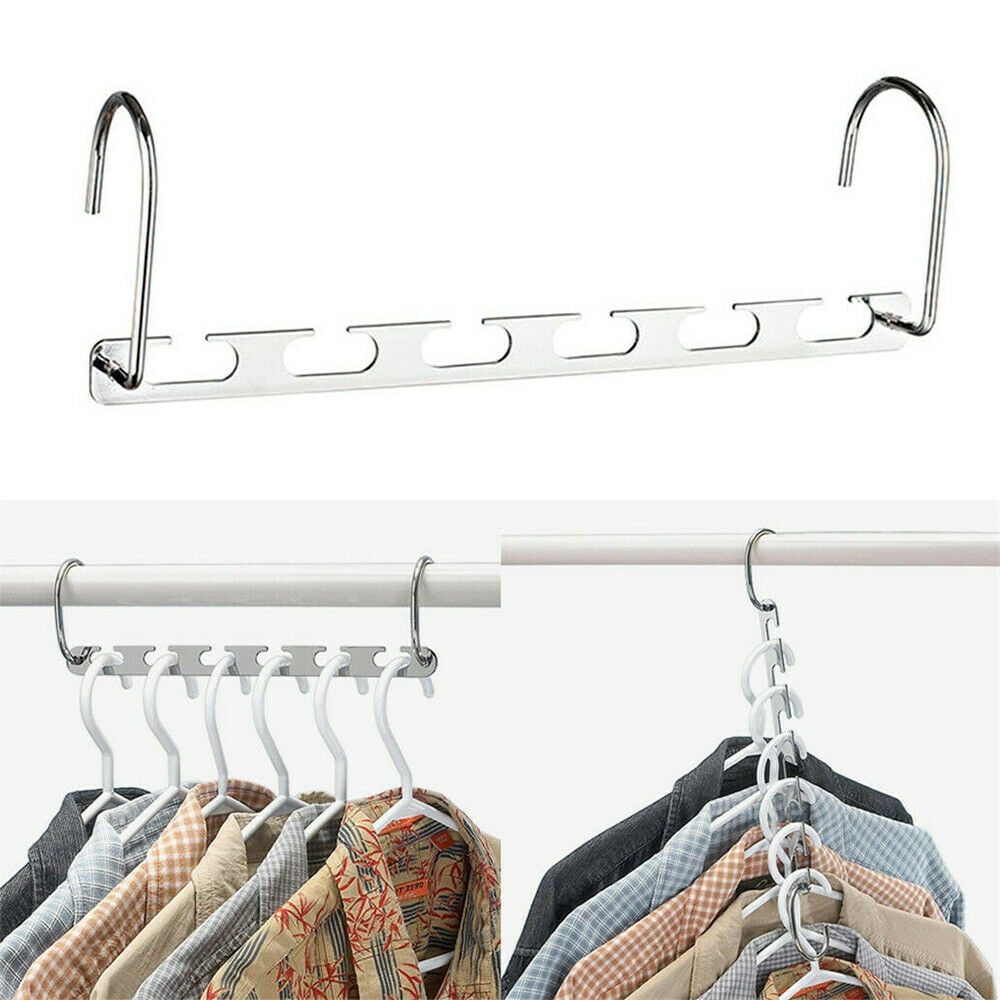 Magic Clothes Hangers 2Pcs/Pack Space Saving Hanger Wardrobe Closet ...