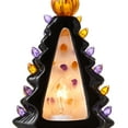 thumbnail image 4 of Ceramic Halloween Tree Night Light - Black Plug-in Decorative Night Light with 28 Bulbs and Star Topper, 4 of 7