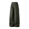 thumbnail image 4 of Aimik Men's Cargo Pants Utility Flap Pockets Drawstring Elastic Waist Trousers Lightweight Outdoor Workwear Bottoms for Hiking, 4 of 6