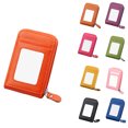 thumbnail image 2 of Organ Shape Card Holder Leather ID Window Zipper Wallets Small Coin Purse Credit Card Bag, 2 of 8