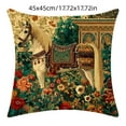 thumbnail image 2 of Tyidzon Horse Pillow Cover 18x18 Inch, Farmhouse Western Decorative Pillow Cover, Throw Cushion Pillowcase for Sofa Couch, 2 of 6