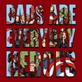 thumbnail image 2 of Mens Marvel Dads Are Everyday Heroes T Shirt, 2 of 5
