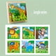 thumbnail image 3 of Wooden Block Puzzle Toddler 1-3 Years Kid Early Education Montessori Learning Games, Preschoolers Cube Animal Puzzle With Storage Tray, Montessori Toys Six Side Cube Jigsaw Puzzles Animal Traffic, 3 of 4