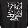 thumbnail image 3 of Avatar - The Last Airbender - Four Elements Inverse - Youth Crewneck Fleece Sweatshirt, 3 of 5