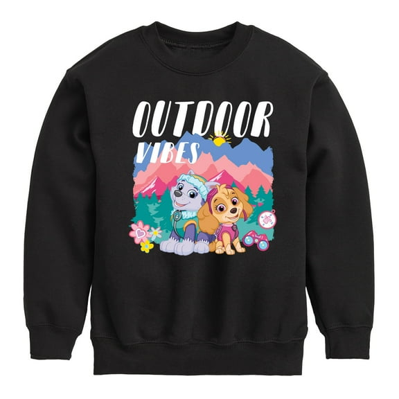 Paw Patrol - Outdoor Vibes - Toddler And Youth Crewneck Fleece Sweatshirt